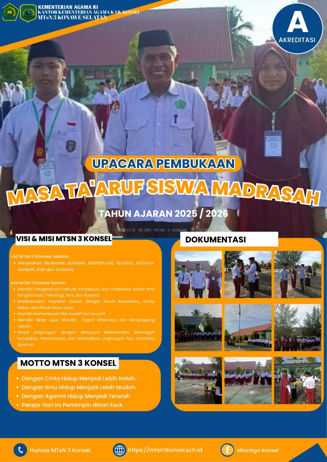 Upacara Pembukaan MATSAMA (Masa Ta'aruf Siswa Madrasah) MTs N 3 Konawe Selatan
